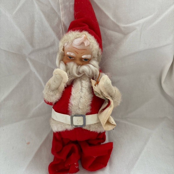 Lot/3 Vintage Christmas Santa Rubber Face Doll plus Brown Bear and Sheep… - Picture 6 of 16